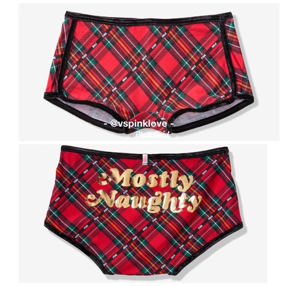 PINK Victoria's Secret Other - New! VS PINK “Mostly Naughty” Velvet Trim Shortie